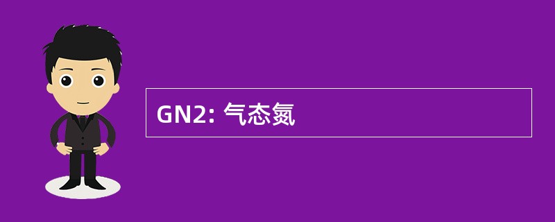 GN2: 气态氮