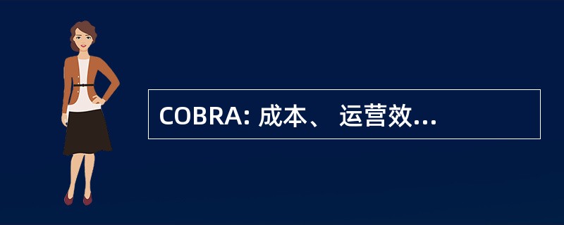 COBRA: 成本、 运营效益和需求分析