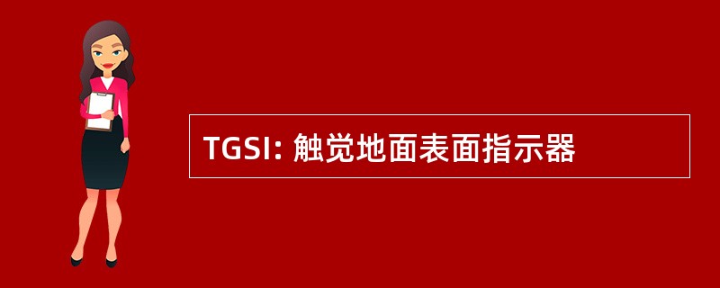 TGSI: 触觉地面表面指示器