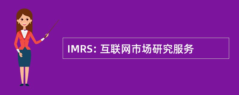 IMRS: 互联网市场研究服务