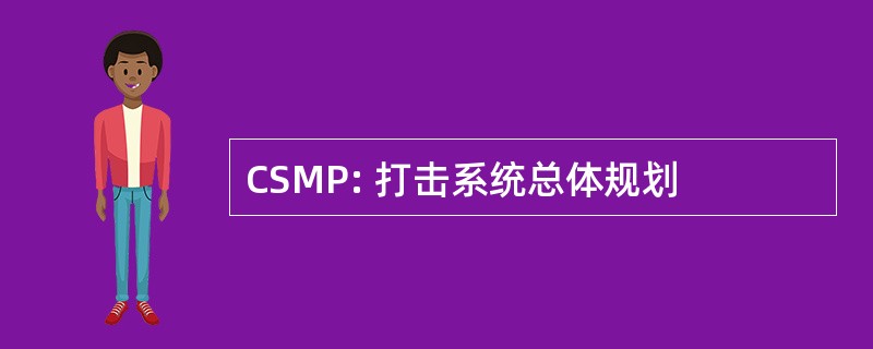 CSMP: 打击系统总体规划