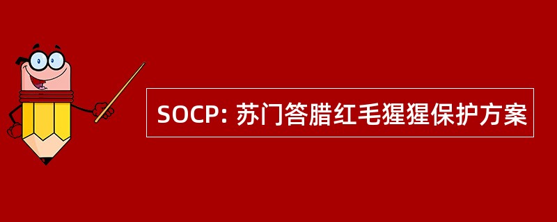 SOCP: 苏门答腊红毛猩猩保护方案