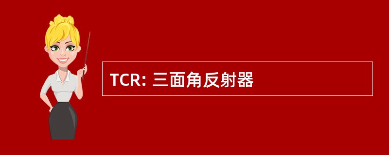 TCR: 三面角反射器