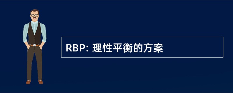 RBP: 理性平衡的方案