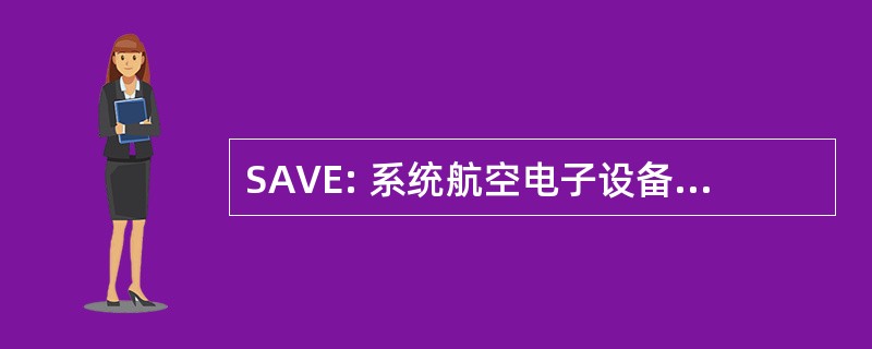 SAVE: 系统航空电子设备的价值估计