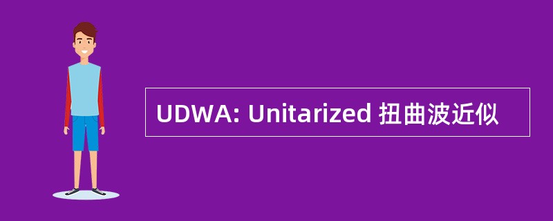 UDWA: Unitarized 扭曲波近似