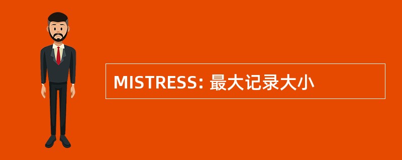 MISTRESS: 最大记录大小