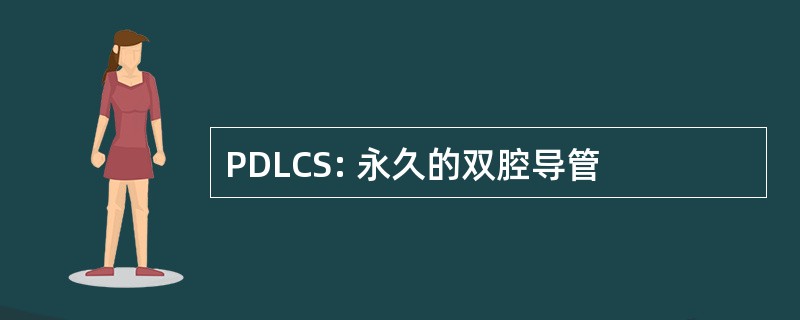 PDLCS: 永久的双腔导管