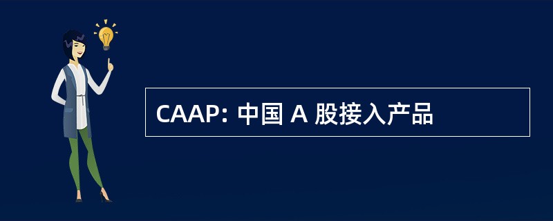 CAAP: 中国 A 股接入产品