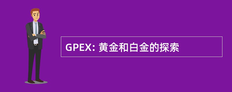 GPEX: 黄金和白金的探索