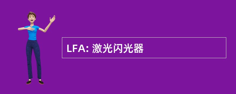 LFA: 激光闪光器