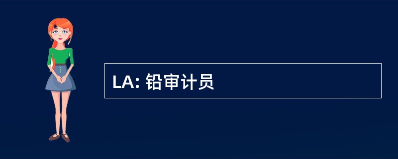 LA: 铅审计员