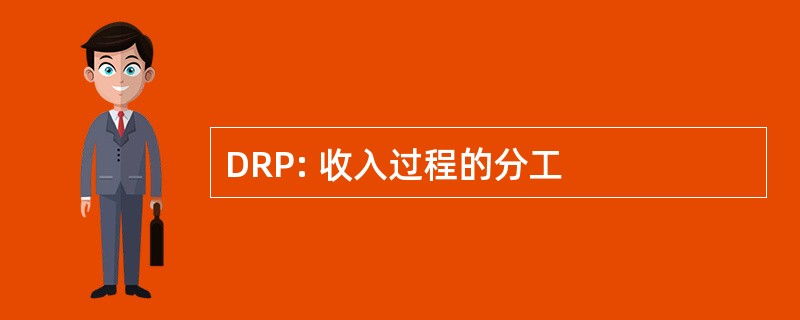 DRP: 收入过程的分工