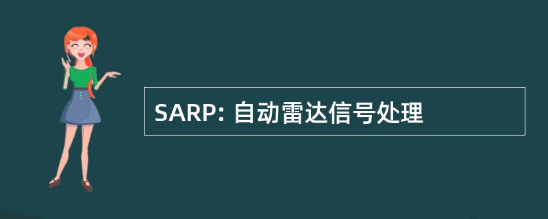 SARP: 自动雷达信号处理