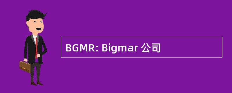 BGMR: Bigmar 公司