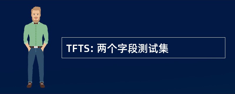 TFTS: 两个字段测试集