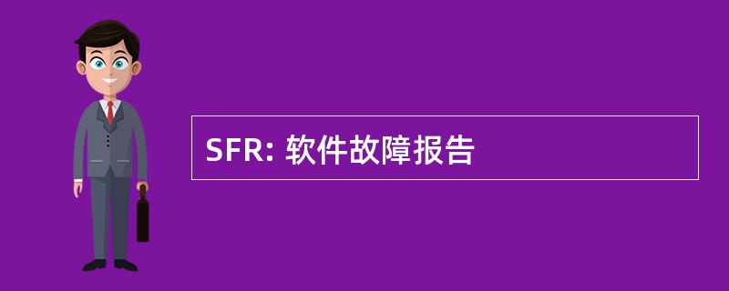 SFR: 软件故障报告