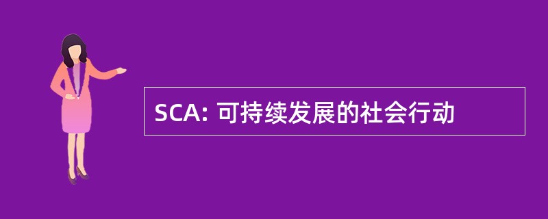 SCA: 可持续发展的社会行动