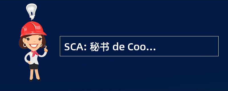 SCA: 秘书 de Coordenacao da 亚马孙河流域