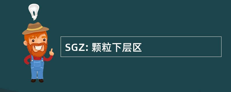 SGZ: 颗粒下层区