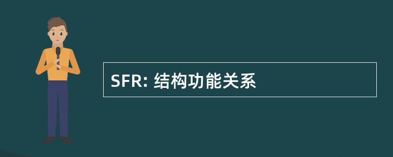 SFR: 结构功能关系