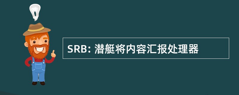 SRB: 潜艇将内容汇报处理器