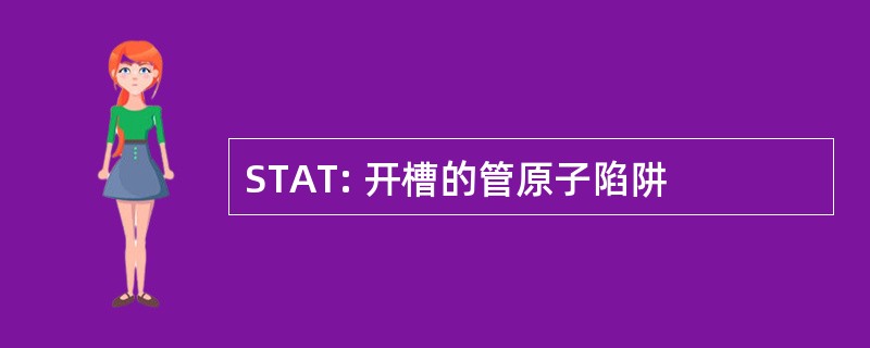 STAT: 开槽的管原子陷阱