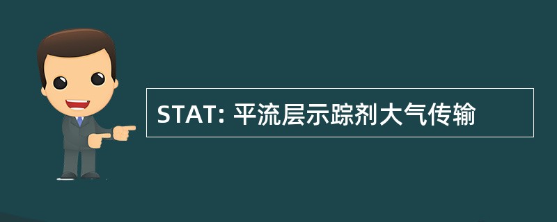 STAT: 平流层示踪剂大气传输