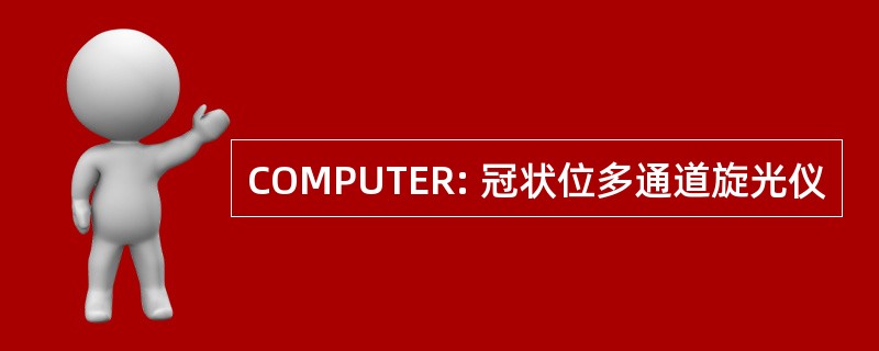 COMPUTER: 冠状位多通道旋光仪