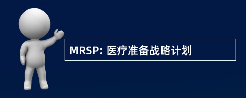 MRSP: 医疗准备战略计划