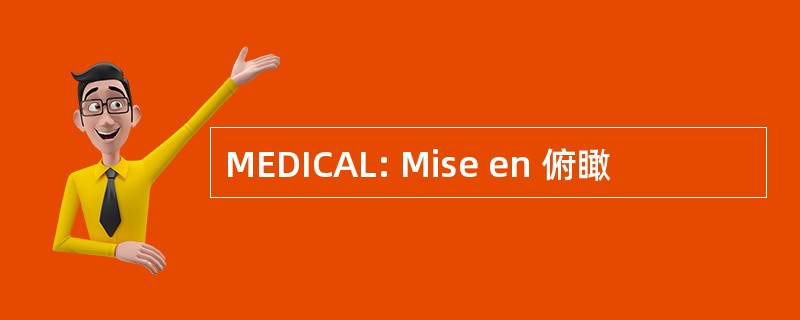 MEDICAL: Mise en 俯瞰