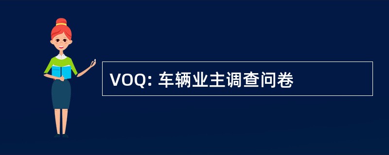 VOQ: 车辆业主调查问卷