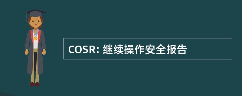 COSR: 继续操作安全报告