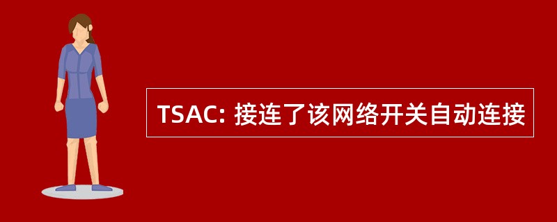 TSAC: 接连了该网络开关自动连接