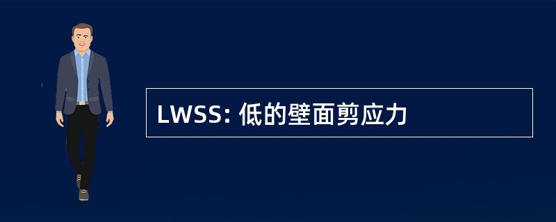 LWSS: 低的壁面剪应力