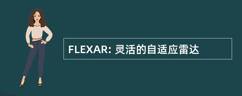 FLEXAR: 灵活的自适应雷达