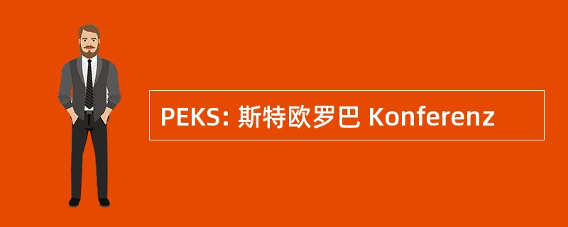 PEKS: 斯特欧罗巴 Konferenz