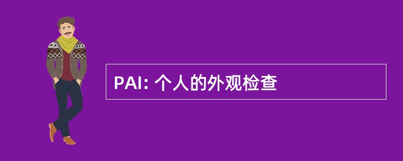 PAI: 个人的外观检查