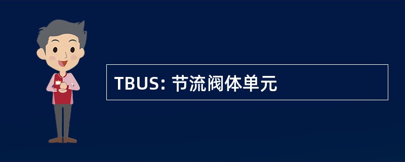 TBUS: 节流阀体单元