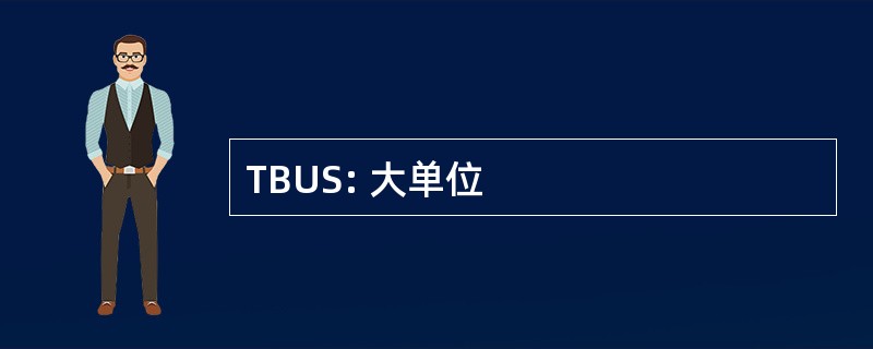 TBUS: 大单位