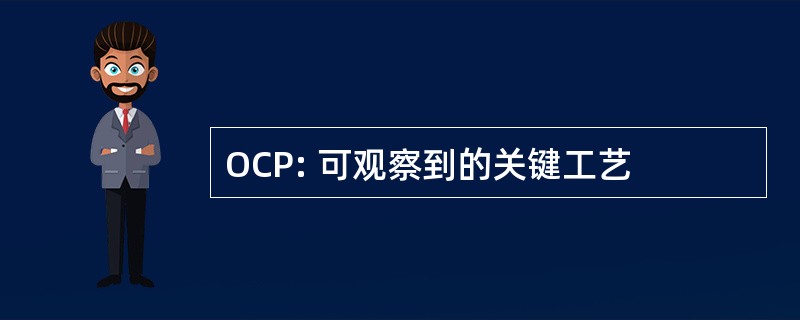 OCP: 可观察到的关键工艺