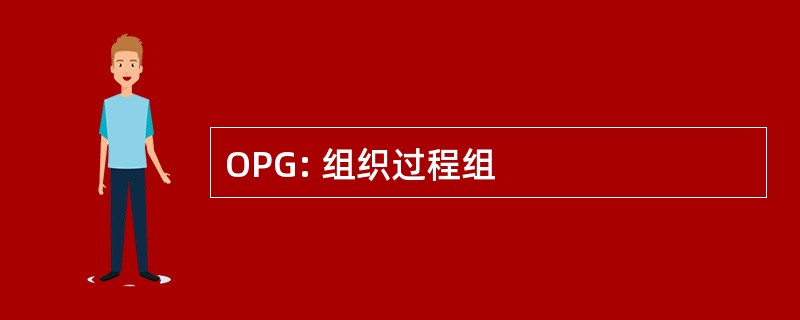 OPG: 组织过程组