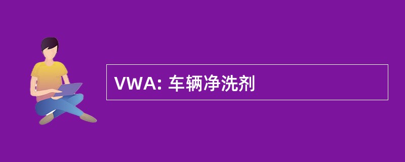 VWA: 车辆净洗剂