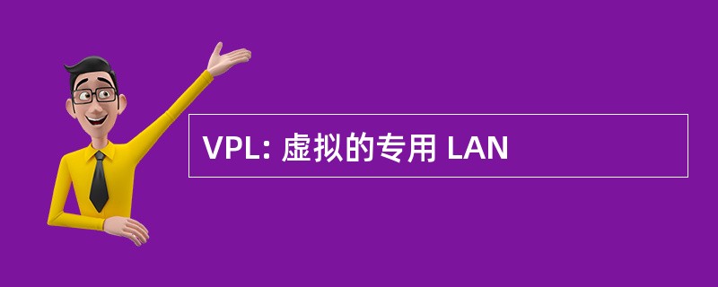 VPL: 虚拟的专用 LAN