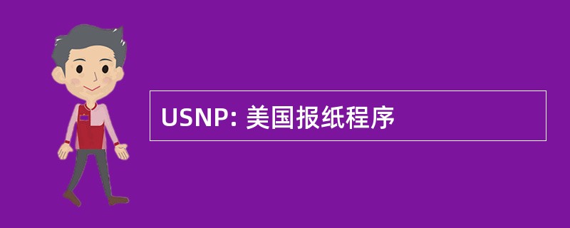 USNP: 美国报纸程序