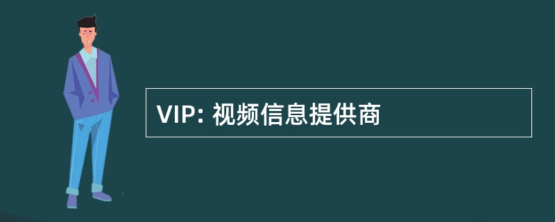 VIP: 视频信息提供商