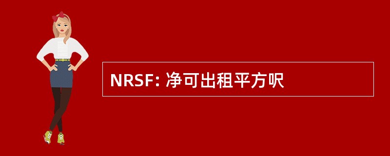 NRSF: 净可出租平方呎