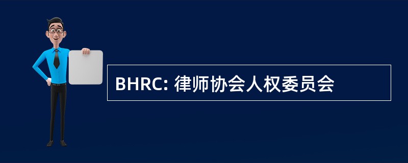 BHRC: 律师协会人权委员会