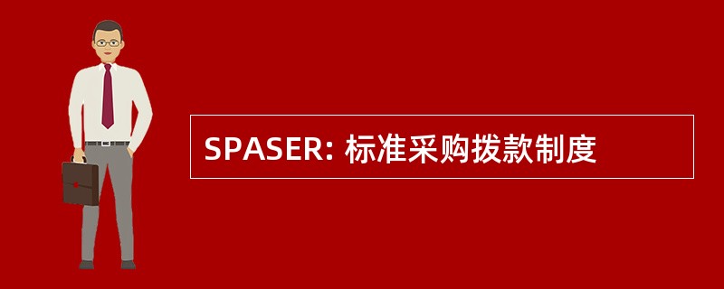 SPASER: 标准采购拨款制度