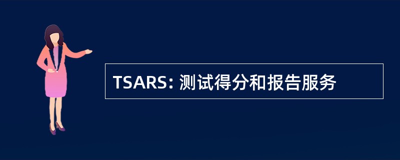 TSARS: 测试得分和报告服务